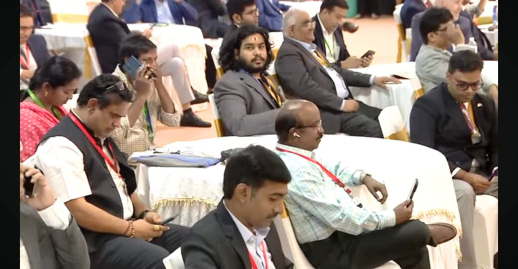 Delegates following a session