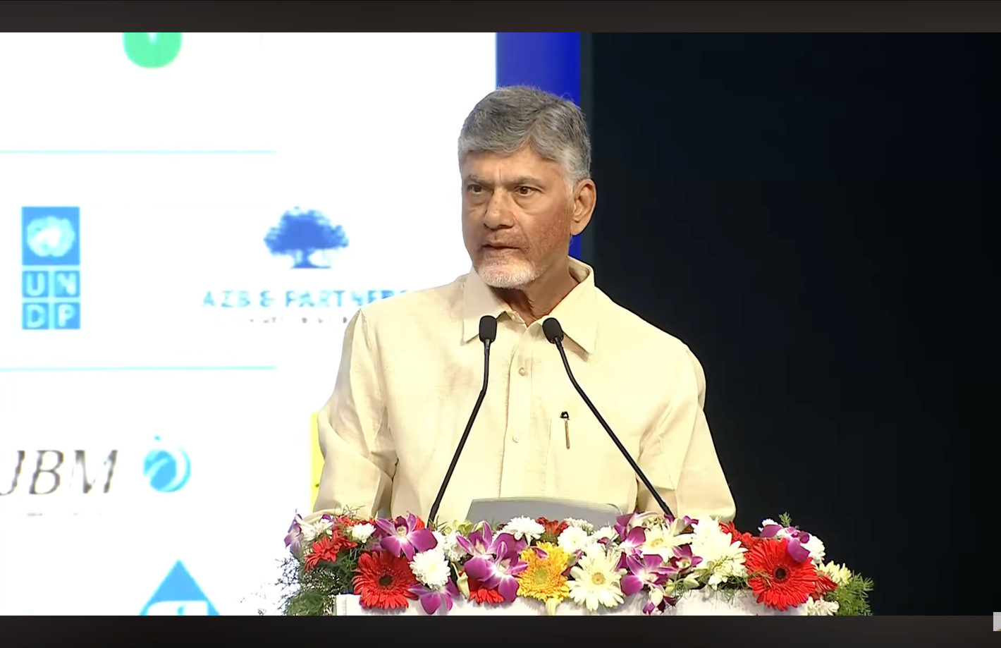 A keynote address at the summit
