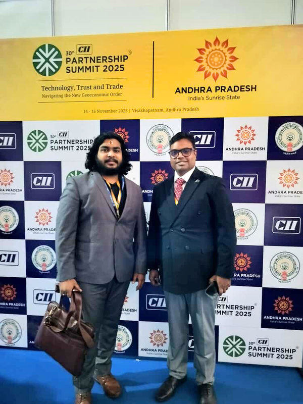 Venkatesh Kadali with Mr. Kalyan Korumilli