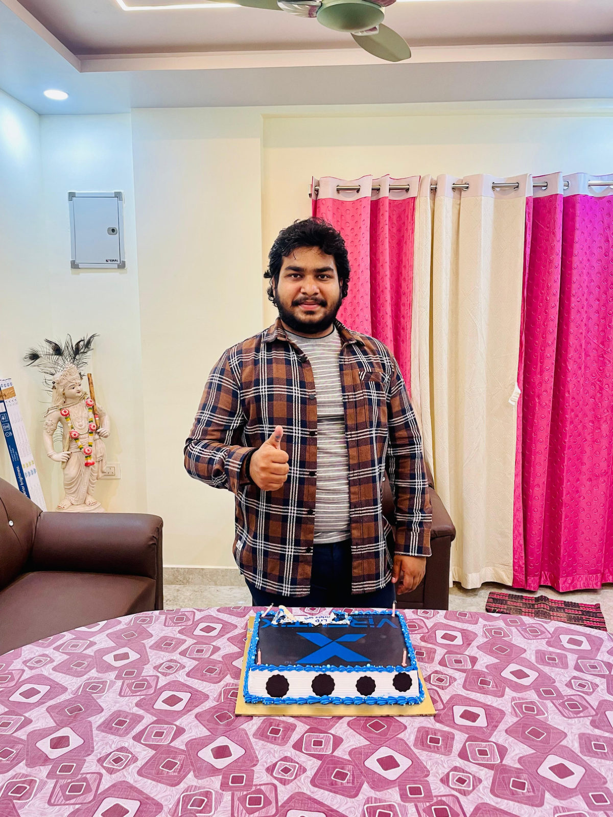 Venkatesh Kadali celebrating the anniversary
