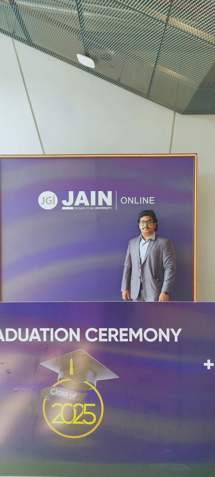 Graduation ceremony backdrop