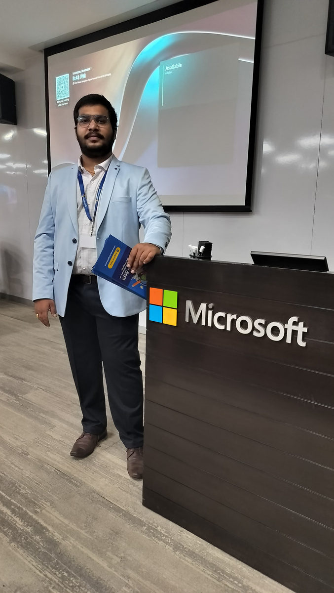 Venkatesh Kadali at Microsoft Reactor, Bengaluru