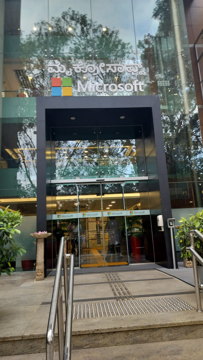 The Microsoft Reactor building in Bengaluru