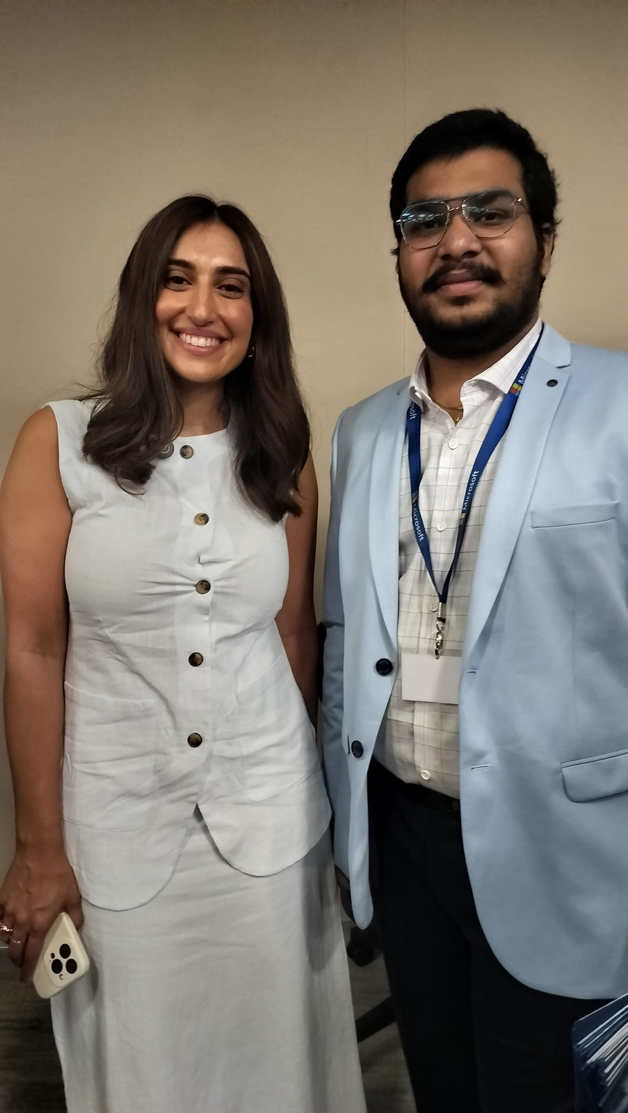Venkatesh Kadali with Ms. Avni Barman