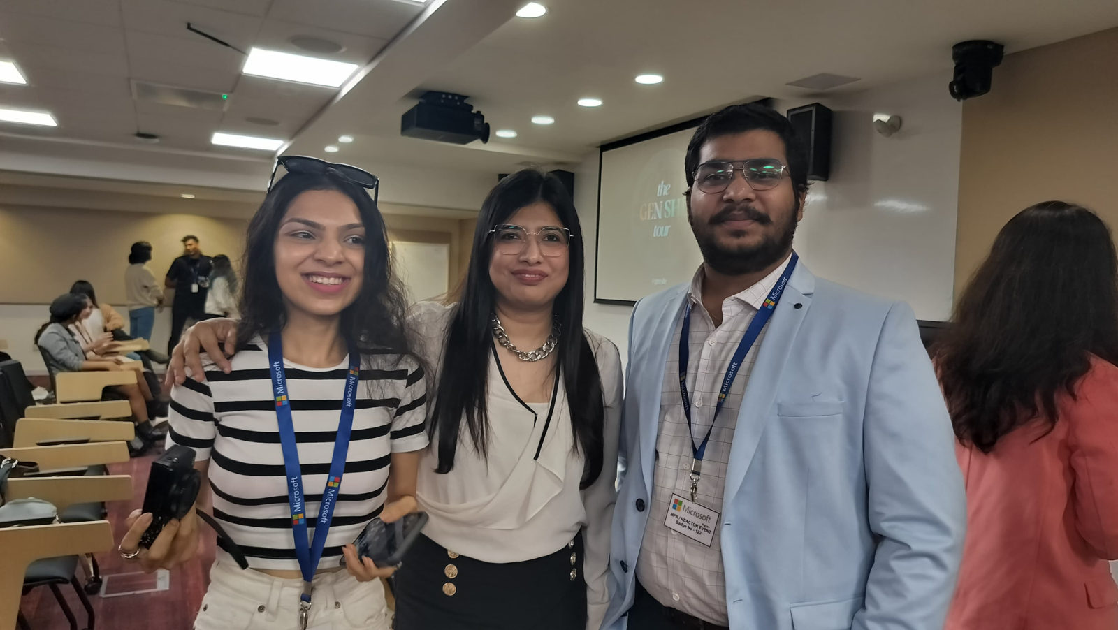 Venkatesh Kadali with Ms. Sanjana Banerjea