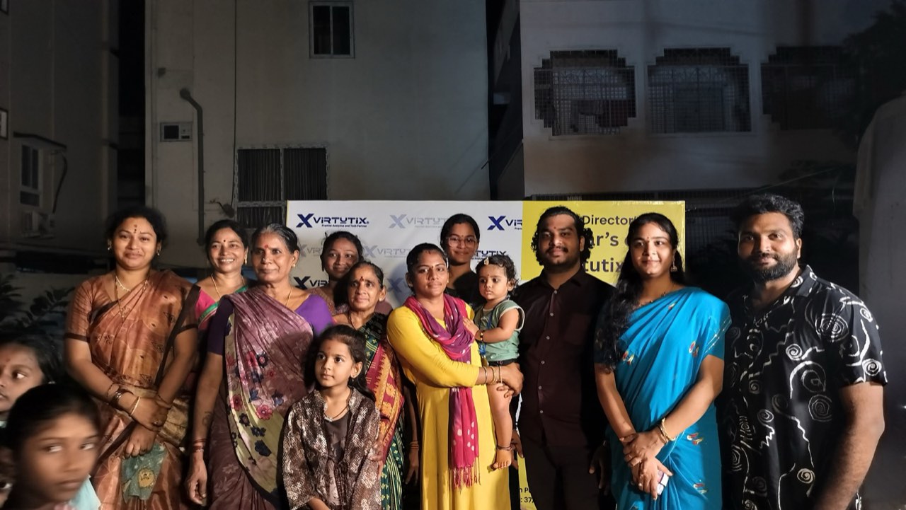 Families at the Kumkuma Puja