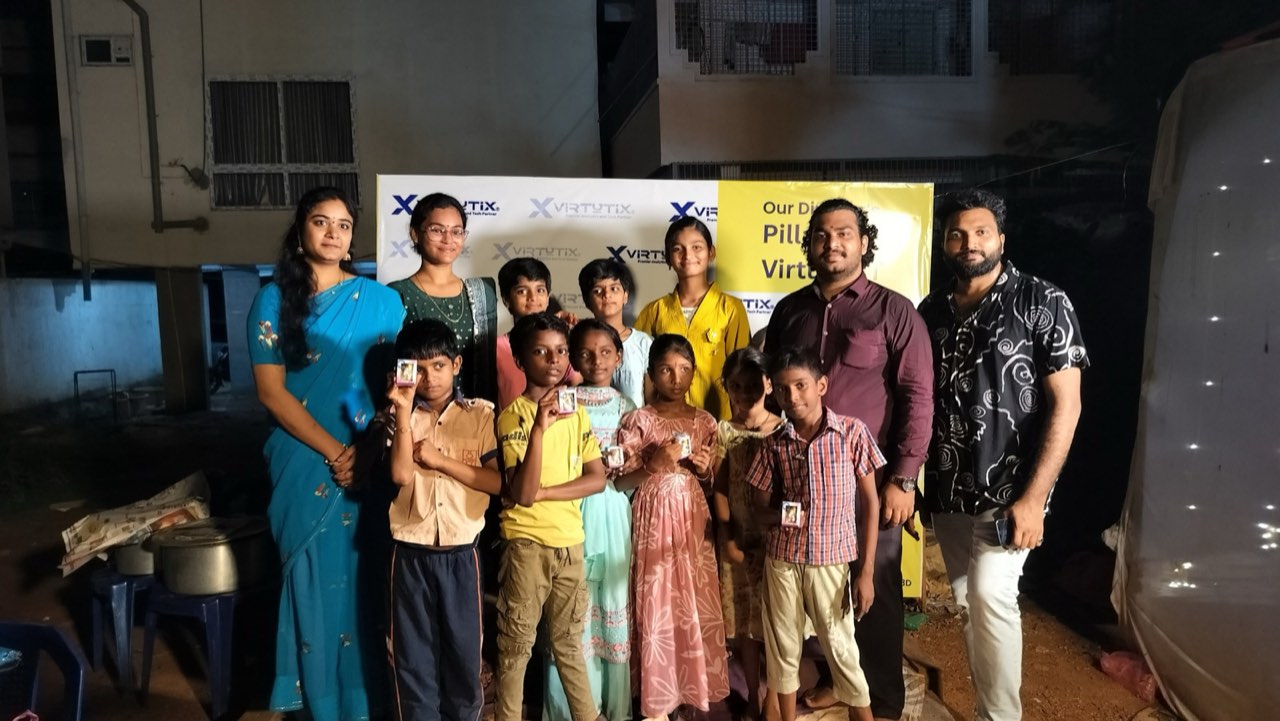 Children and families at the Rangoli Event
