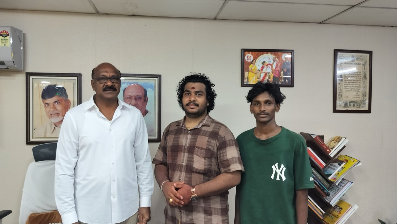 MLA P. G. V. R. Naidu (Gana Babu) with Kadali Venkatesh