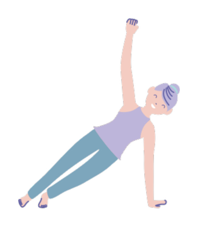 Illustration of the side plank