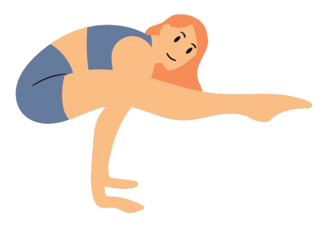 Illustration of a yoga pose