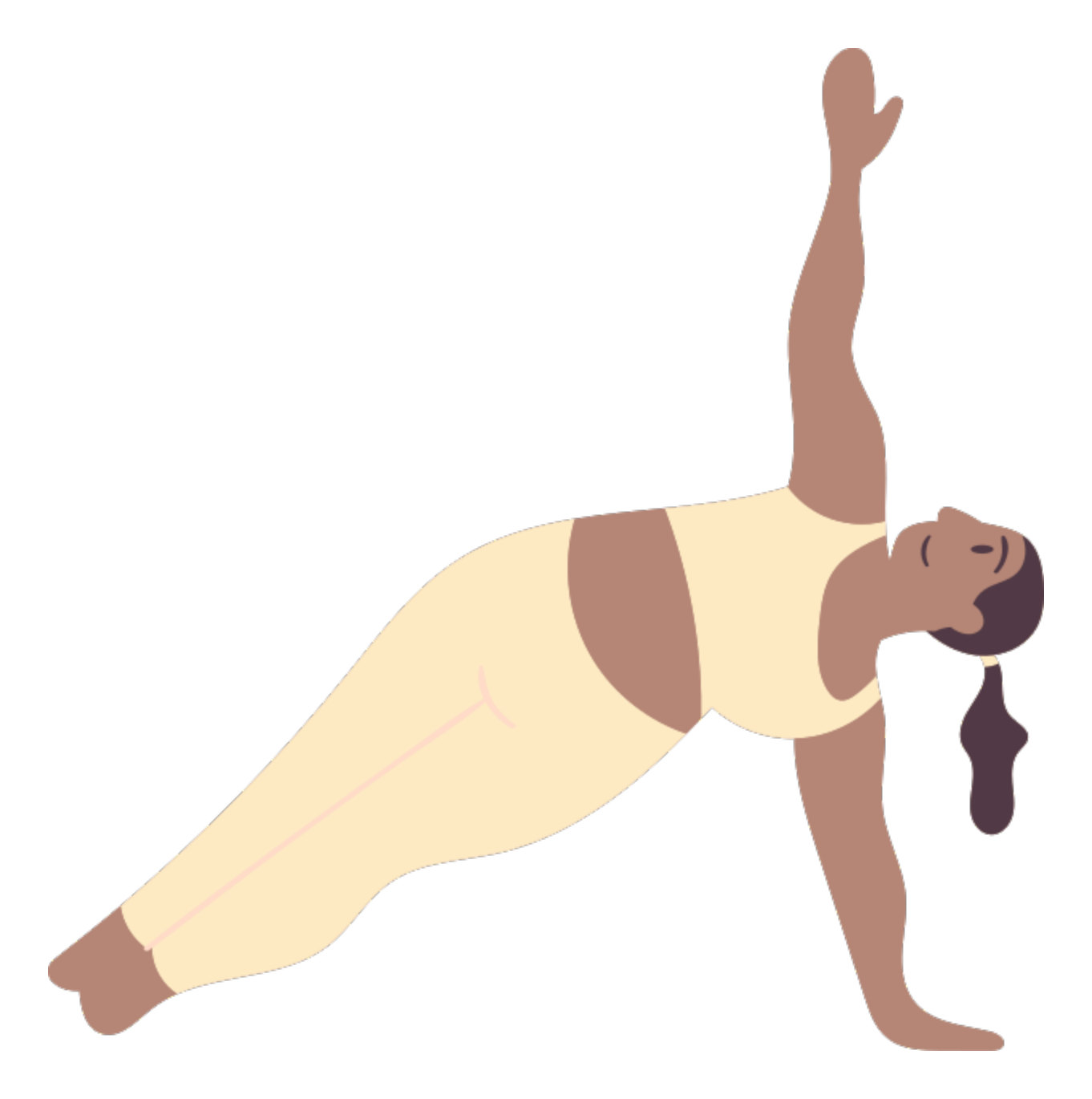 Illustration of a yoga pose