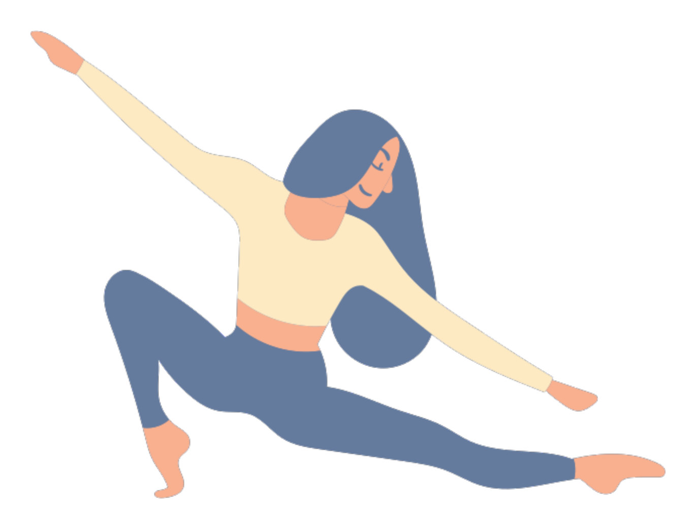 Illustration of a strength pose