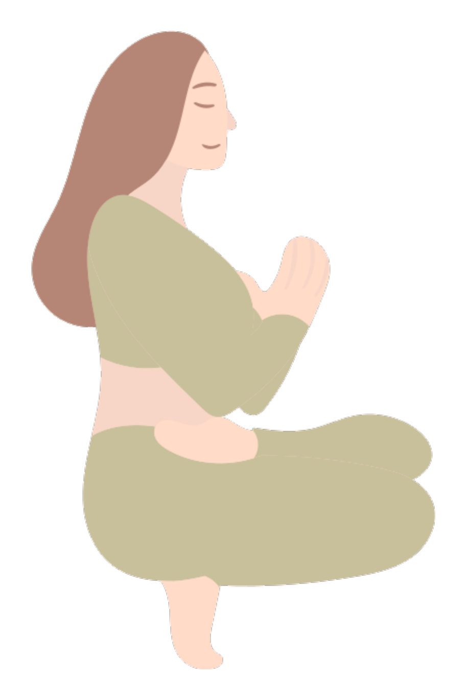 Illustration of a seated pose